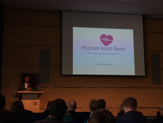 Einer von vielen interessanten Vorträgen: Podcast küsst Radio