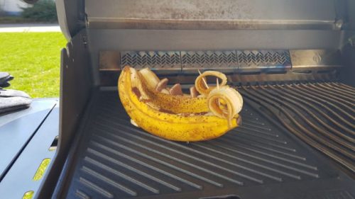 Banane auf dem Grill