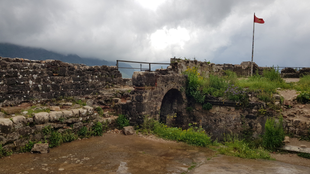 Die Ruine der Festung von Kotor