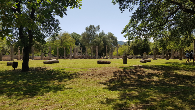 Ausgrabungsstätte in Olympia